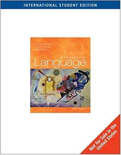 An Introduction to Language (8th International Edition) - Scanned Pdf with Ocr